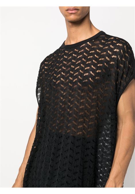 maglia traforata DRIES VAN NOTEN | T-shirt | HENGEL7362BLACK